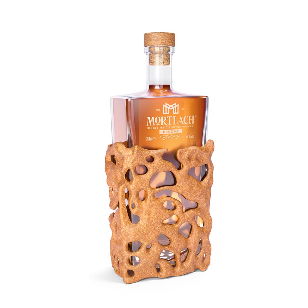 Mortlach x Starck L’Evolution Collection Become side of the bottle