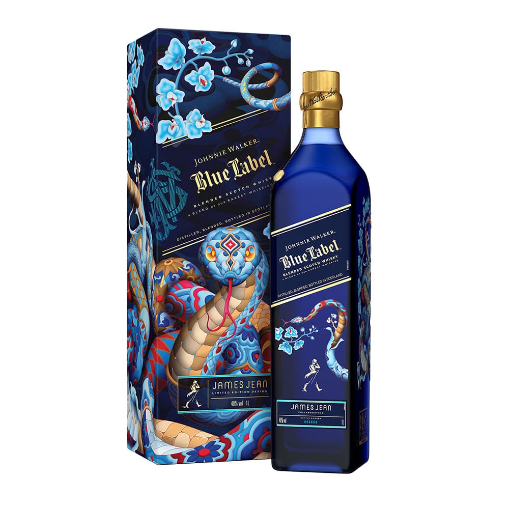 Johnnie Walker Blue Label Lunar New Year 2025 Limited Edition Bottle and Box