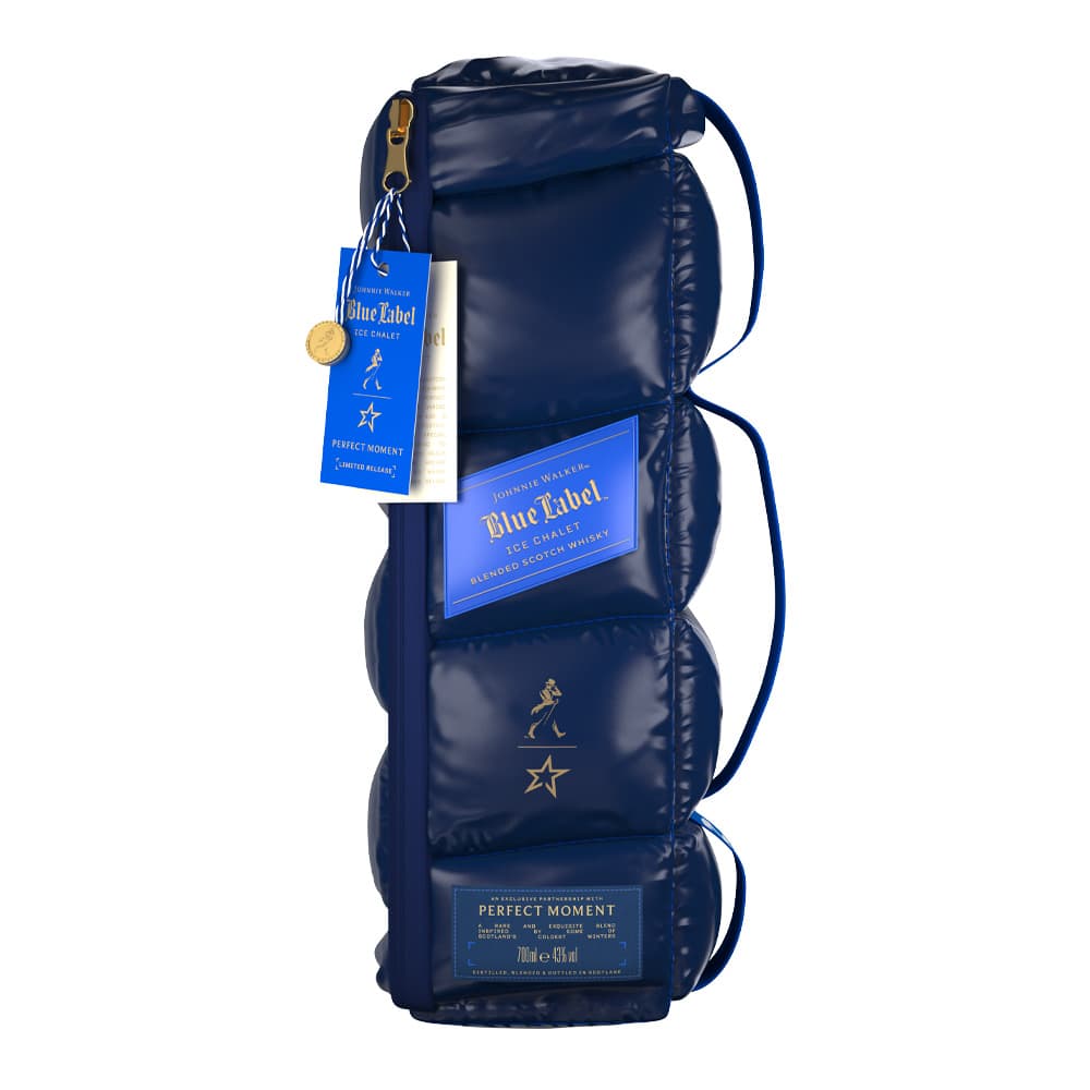 Johnnie Walker Blue Label Ice Chalet packaging