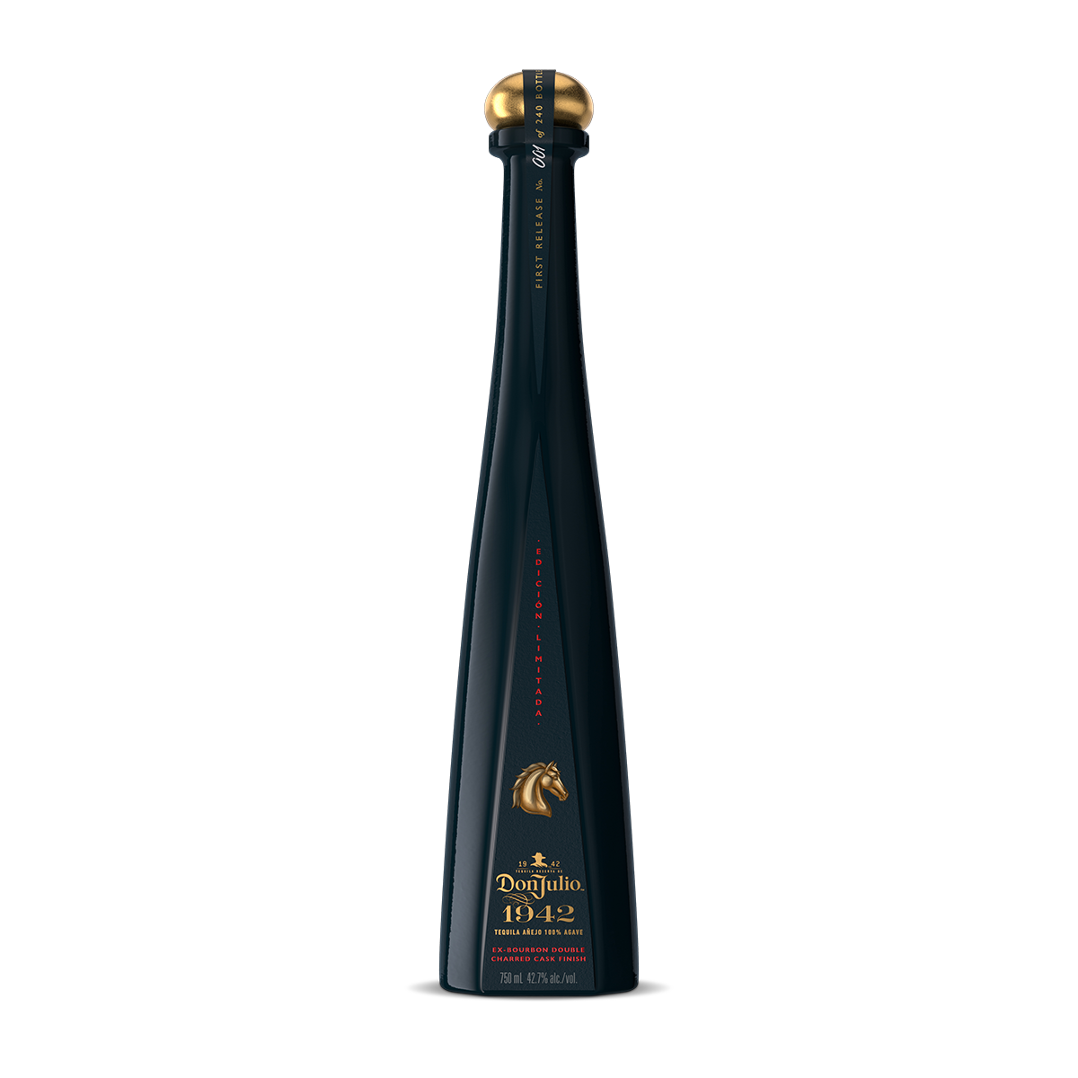 Bottle of Don Julio tequila, Ex Bourbon Double Charred Cask Finish 