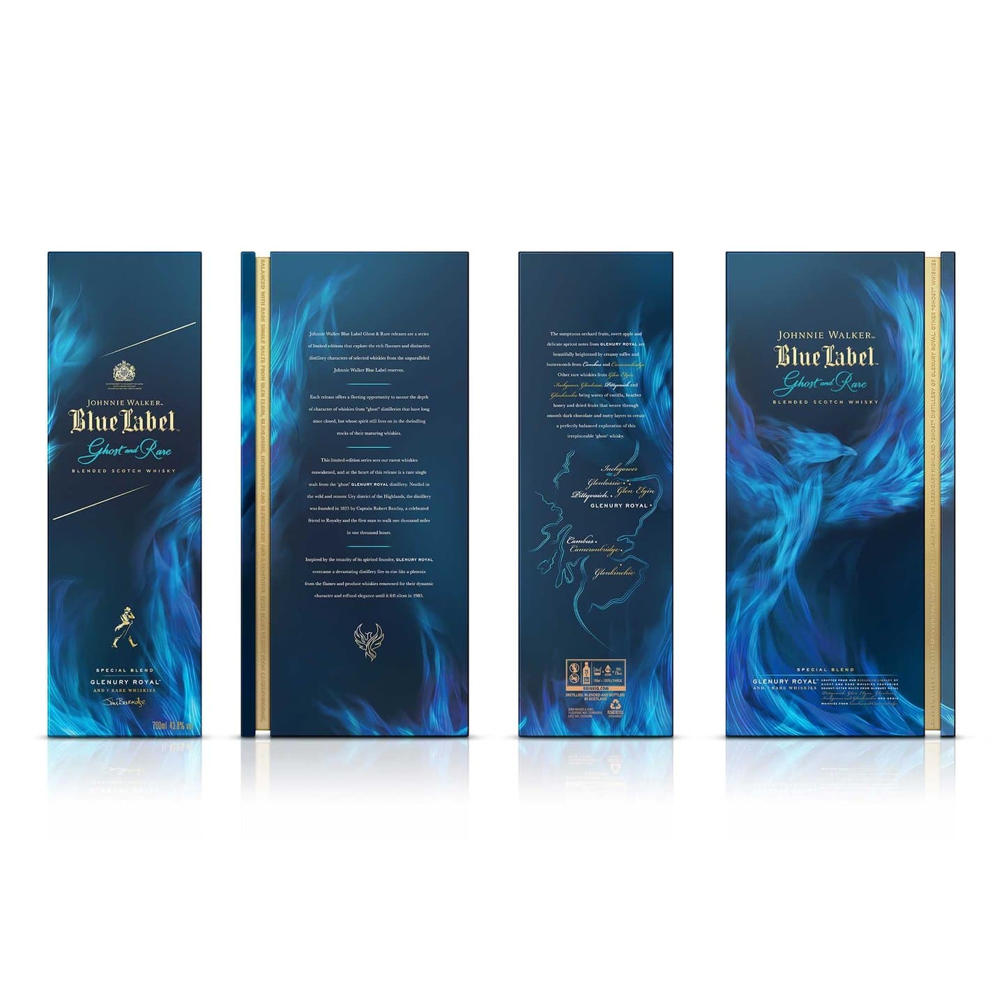 Johnnie Walker Glenury Royal Box Shots Combined