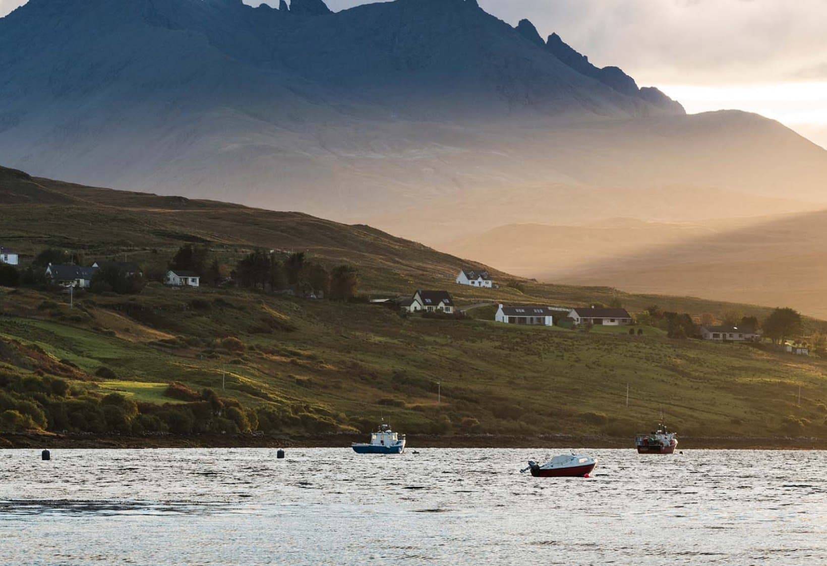 Scottish Landscape with sea and land